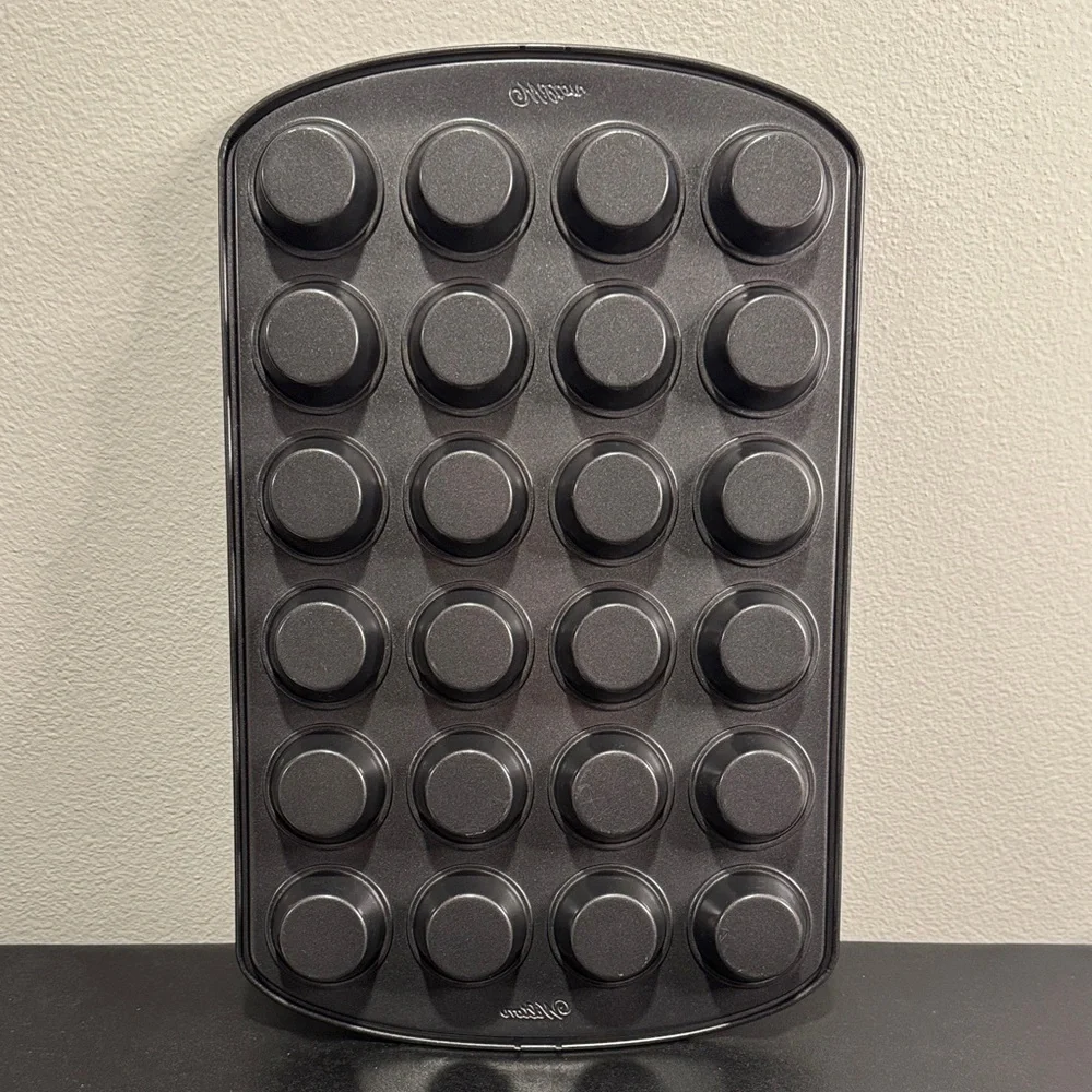 Wilton Dark Gray Mini Cupcake Pan - Picture 3 of 3